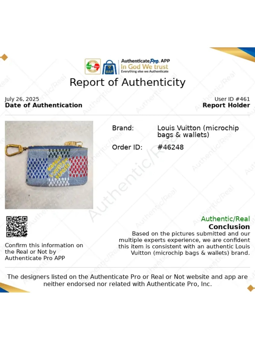 Limited edition RETAIL 650 Louis Vuitton Denim Key Pouch Multicolor Embroidery - Picture 7 of 16